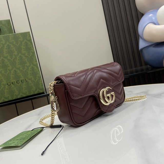 gucci專櫃經典款原廠皮女包 古馳Marmont系列超迷你手袋 jcp2345